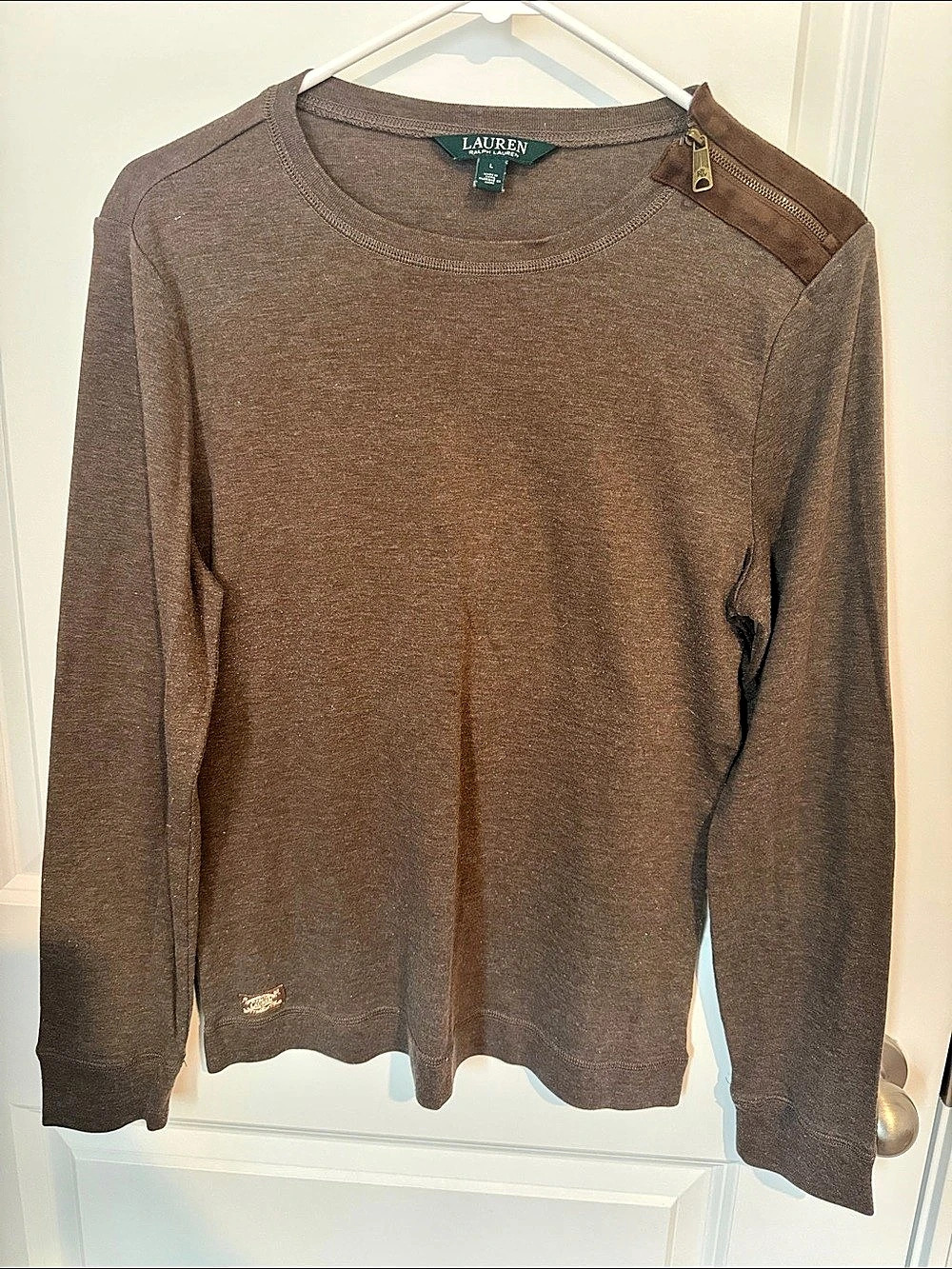 Lauren Ralph Lauren Long Sleeve Brown Size Large